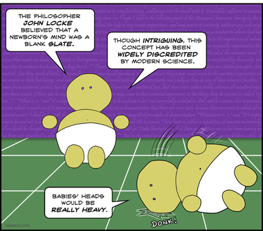 If you're wondering how fictional character from LOST could also be an enlightenment philosopher then DUH. In that show they had TIME TRAVEL.