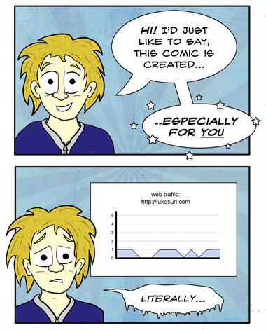 Oh no wait, that's just me checking the comic's uploaded. As you were.