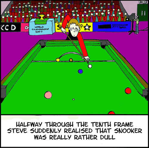 65% of snooker injuries are ennui-related