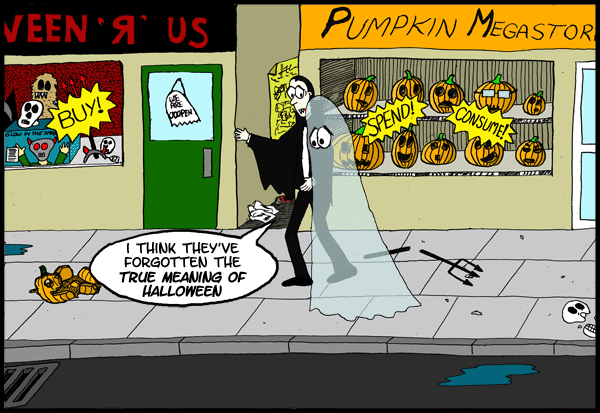 Of course Spooky and Drac want you to start preparing for the feast of All Saints tomorrow. Mush!