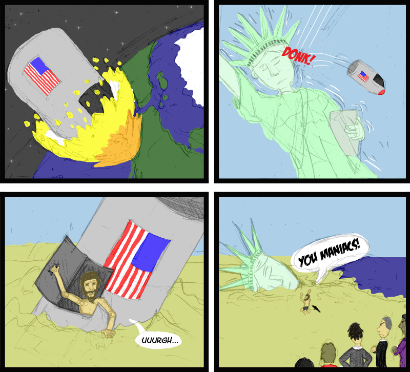 The lack of a spacesuit there is NASA's reaction to the credit crunch